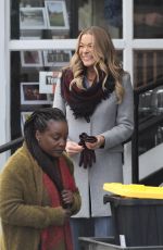 LEANN RIMES on the Set of Her New Christmas Movie in Vancouver 03/20/2018