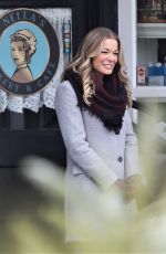 LEANN RIMES on the Set of Her New Christmas Movie in Vancouver 03/20/2018