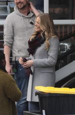 LEANN RIMES on the Set of Her New Christmas Movie in Vancouver 03/20/2018