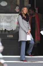 LEANN RIMES on the Set of Her New Christmas Movie in Vancouver 03/20/2018