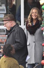 LEANN RIMES on the Set of Her New Christmas Movie in Vancouver 03/20/2018