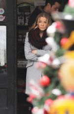 LEANN RIMES on the Set of Her New Christmas Movie in Vancouver 03/20/2018