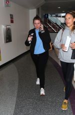 LENA DUNHAM at LAX Airport in Los Angeles 03/30/2018