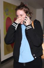LENA DUNHAM at LAX Airport in Los Angeles 03/30/2018