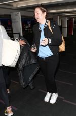 LENA DUNHAM at LAX Airport in Los Angeles 03/30/2018