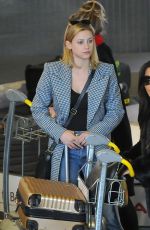 LILI REINHART at CDG Airport in Paris 03/30/2018