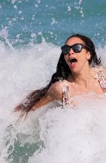 LILLY BECKER in Bikini on the Beach in Miami 03/30/2018
