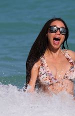 LILLY BECKER in Bikini on the Beach in Miami 03/30/2018
