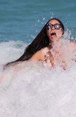 LILLY BECKER in Bikini on the Beach in Miami 03/30/2018