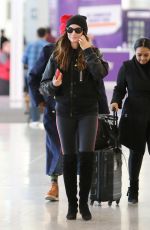 LILY ALDRIDGE at Pearson Airport in Toronto 03/01/2018