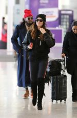 LILY ALDRIDGE at Pearson Airport in Toronto 03/01/2018