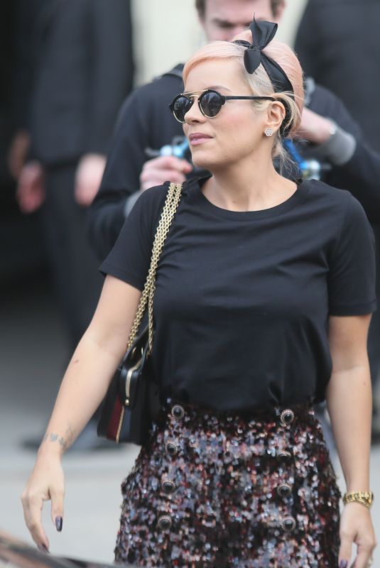 LILY ALLEN at Chanel Forest Runway Show in Paris 03/06/2018