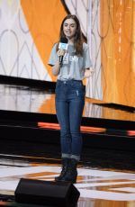 LILY COLLINS at We Day at Wembley Arena in London 03/07/2018