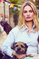 LILY JAMES in Harper’s Bazaar Magazine, April 2018