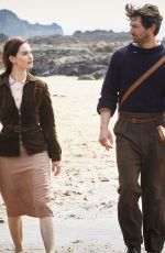 LILY JAMES - The Guernsey Literary and Potato Peel Pie Society Promos