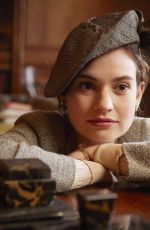 LILY JAMES - The Guernsey Literary and Potato Peel Pie Society Promos