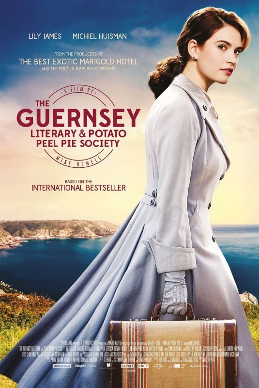 LILY JAMES – The Guernsey Literary and Potato Peel Pie Society Promos