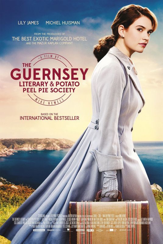 LILY JAMES - The Guernsey Literary and Potato Peel Pie Society Promos