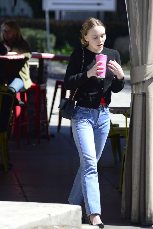 LILY-ROSE DEPP in Jeans Out in Los Angeles 03/18/2018