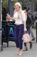 LINDSEY VONN on the Set of Extra in Universal City 03/07/2018