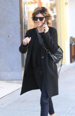 LISA RINNA Out Shopping on Rodeo Drive in Beverly Hills 03/23/2018