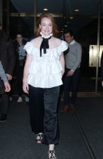 LIV HEWSON Arrives at Today Show in New York 03/20/2018