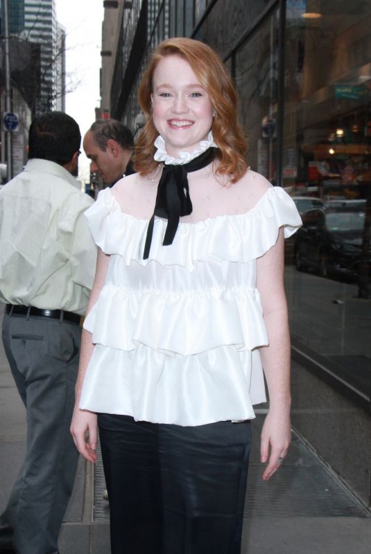 LIV HEWSON Arrives at Today Show in New York 03/20/2018
