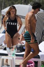 LOLA PONCE in Swimsuit at a Beach in Miami 03/23/2018