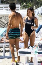 LOLA PONCE in Swimsuit at a Beach in Miami 03/23/2018