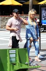 LOTTIE MOSS and EMILY BLACKWELL in Ripped Jeans Shopping at The Grove in Los Angeles 03/23/2018