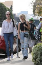 LOTTIE MOSS Out Shopping in West Hollywood 03/19/2018