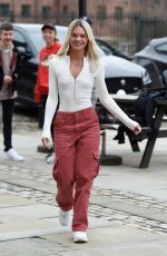 LOUISA JOHNSON Arrives at Key 103 Radio in Manchester 03/21/2018