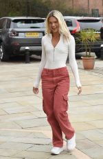 LOUISA JOHNSON Arrives at Key 103 Radio in Manchester 03/21/2018