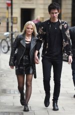 LUCY FALLON Out for Lunch at Rosso Restaurant in Manchester 03/30/2018