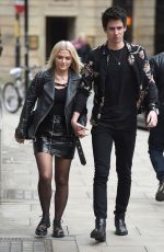 LUCY FALLON Out for Lunch at Rosso Restaurant in Manchester 03/30/2018