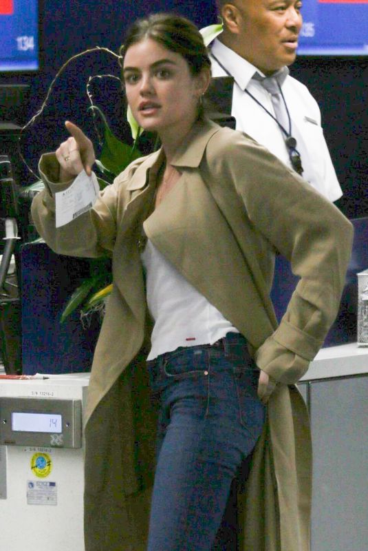 LUCY HALE at Los Angeles International Airport 03/30/2018