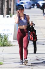 LUCY HALE Heading to a Gym in Los Angeles 03/28/2018