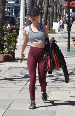 LUCY HALE Heading to a Gym in Los Angeles 03/28/2018