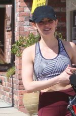 LUCY HALE Heading to a Gym in Los Angeles 03/28/2018