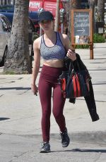 LUCY HALE Heading to a Gym in Los Angeles 03/28/2018