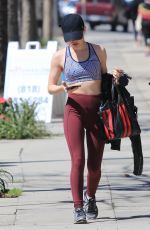 LUCY HALE Heading to a Gym in Los Angeles 03/28/2018