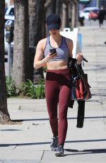 LUCY HALE Heading to a Gym in Los Angeles 03/28/2018