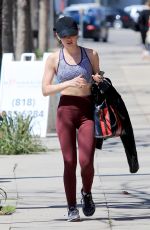 LUCY HALE Heading to a Gym in Los Angeles 03/28/2018