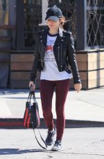 LUCY HALE Heading to a Gym in Los Angeles 03/28/2018