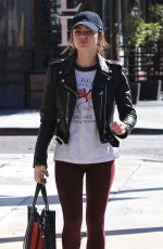 LUCY HALE Heading to a Gym in Los Angeles 03/28/2018