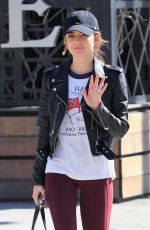 LUCY HALE Heading to a Gym in Los Angeles 03/28/2018