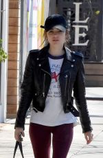 LUCY HALE Heading to a Gym in Los Angeles 03/28/2018