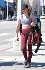 LUCY HALE Heading to a Gym in Los Angeles 03/28/2018