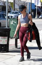 LUCY HALE Heading to a Gym in Los Angeles 03/28/2018