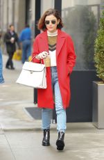 LUCY HALE Out in New York 03/08/2018